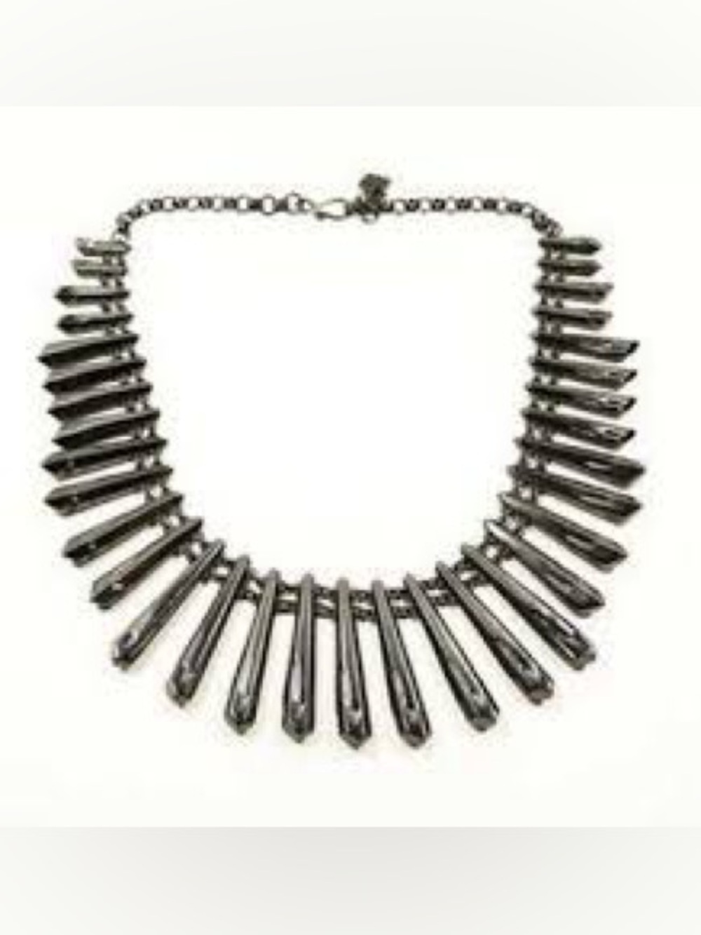 Kendra Scott Gunmetal Jill statement necklace